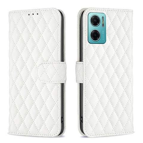 Funda de Cuero Cartera con Soporte Carcasa B19F para Xiaomi Redmi 11 Prime 5G Blanco