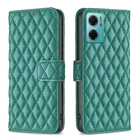 Funda de Cuero Cartera con Soporte Carcasa B19F para Xiaomi Redmi 11 Prime 5G Verde