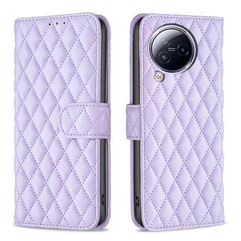 Funda de Cuero Cartera con Soporte Carcasa B20F para Xiaomi Civi 3 5G Morado