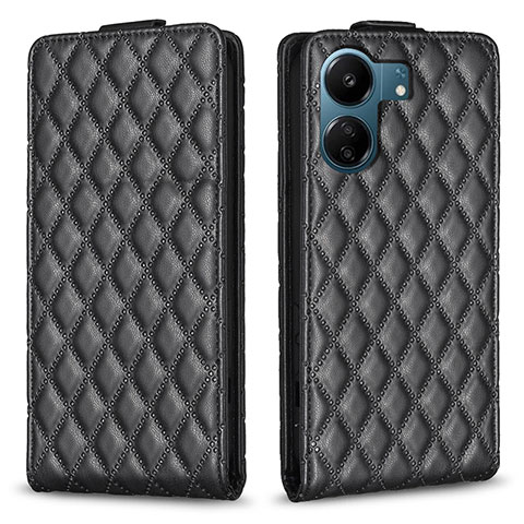 Funda de Cuero Cartera con Soporte Carcasa B20F para Xiaomi Poco C65 Negro