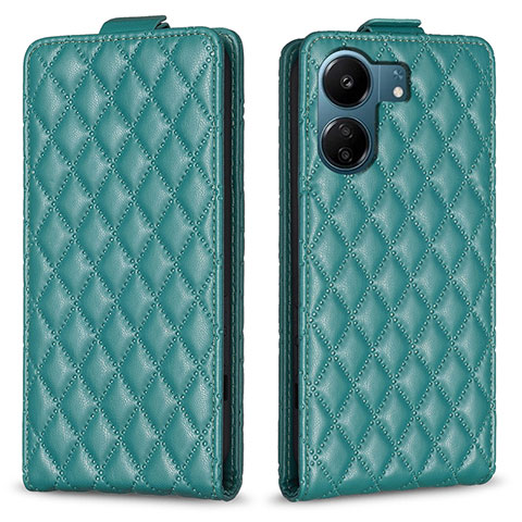 Funda de Cuero Cartera con Soporte Carcasa B20F para Xiaomi Redmi 13C Verde