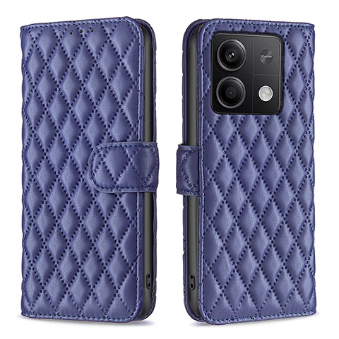 Funda de Cuero Cartera con Soporte Carcasa B20F para Xiaomi Redmi Note 13 5G Azul