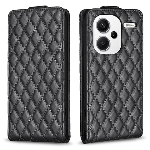 Funda de Cuero Cartera con Soporte Carcasa B20F para Xiaomi Redmi Note 13 Pro+ Plus 5G Negro