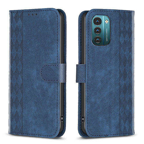 Funda de Cuero Cartera con Soporte Carcasa B21F para Nokia G11 Azul