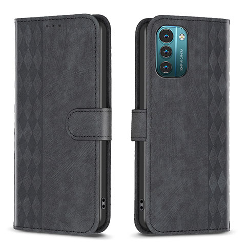 Funda de Cuero Cartera con Soporte Carcasa B21F para Nokia G11 Negro