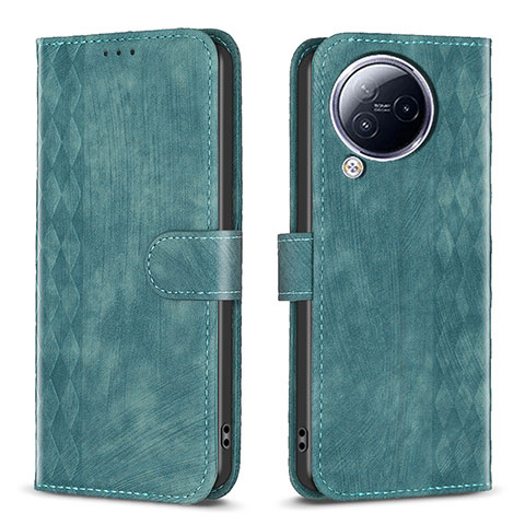 Funda de Cuero Cartera con Soporte Carcasa B21F para Xiaomi Civi 3 5G Verde