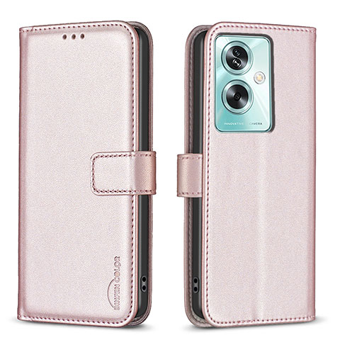 Funda de Cuero Cartera con Soporte Carcasa B22F para Oppo A2 5G Oro Rosa