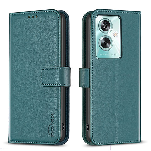 Funda de Cuero Cartera con Soporte Carcasa B22F para Oppo A79 5G Verde