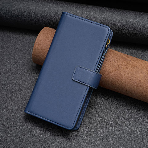 Funda de Cuero Cartera con Soporte Carcasa B26F para Motorola Moto G13 Azul