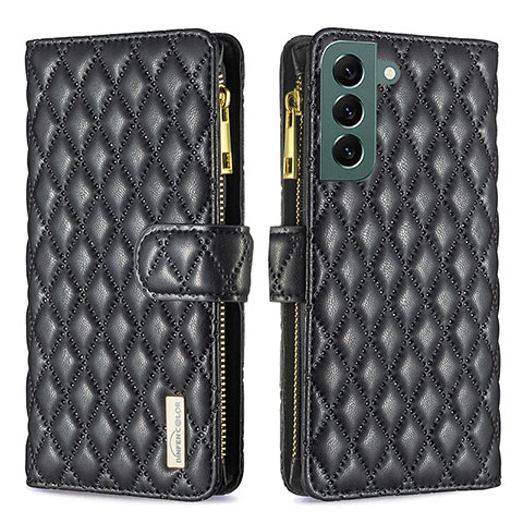 Funda de Cuero Cartera con Soporte Carcasa BF2 para Samsung Galaxy S22 Plus 5G Negro