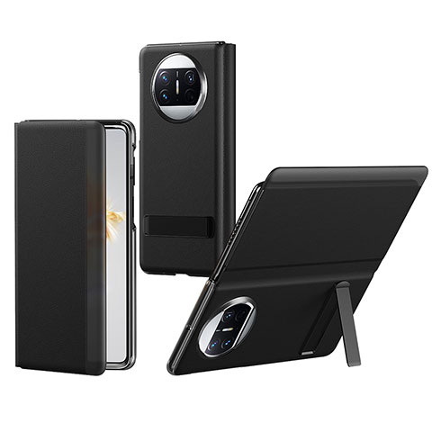 Funda de Cuero Cartera con Soporte Carcasa BH2 para Huawei Mate X3 Negro