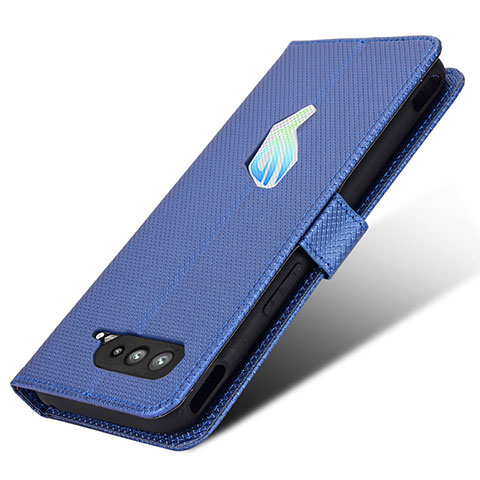 Funda de Cuero Cartera con Soporte Carcasa BY1 para Asus ROG Phone 5 Pro Azul