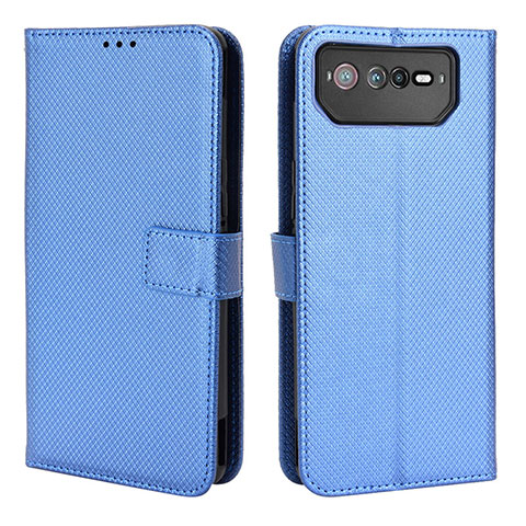 Funda de Cuero Cartera con Soporte Carcasa BY1 para Asus ROG Phone 6 Pro Azul