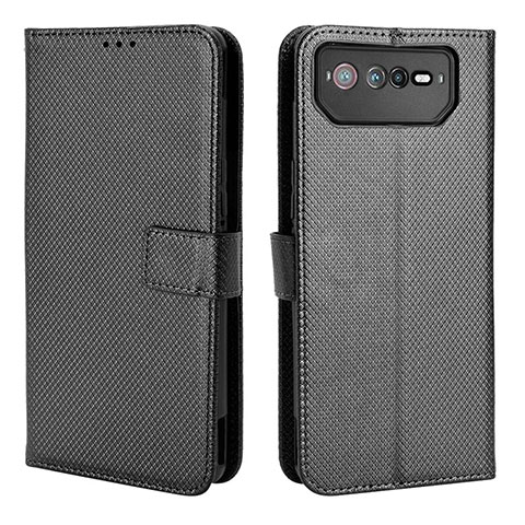 Funda de Cuero Cartera con Soporte Carcasa BY1 para Asus ROG Phone 6 Pro Negro