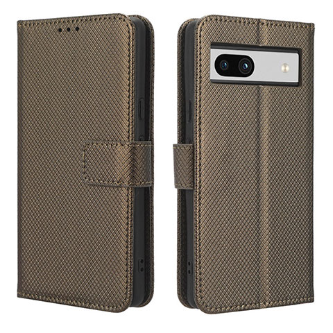 Funda de Cuero Cartera con Soporte Carcasa BY1 para Google Pixel 7a 5G Marron