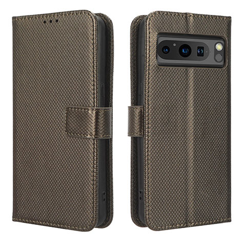 Funda de Cuero Cartera con Soporte Carcasa BY1 para Google Pixel 8 Pro 5G Marron