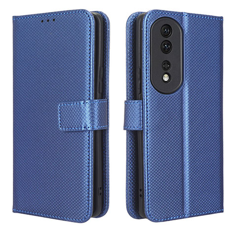 Funda de Cuero Cartera con Soporte Carcasa BY1 para Huawei Honor 80 Pro 5G Azul