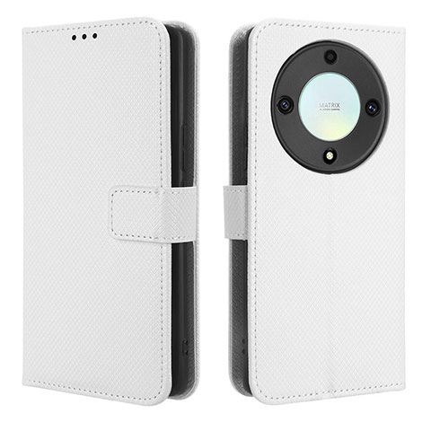 Funda de Cuero Cartera con Soporte Carcasa BY1 para Huawei Honor Magic5 Lite 5G Blanco