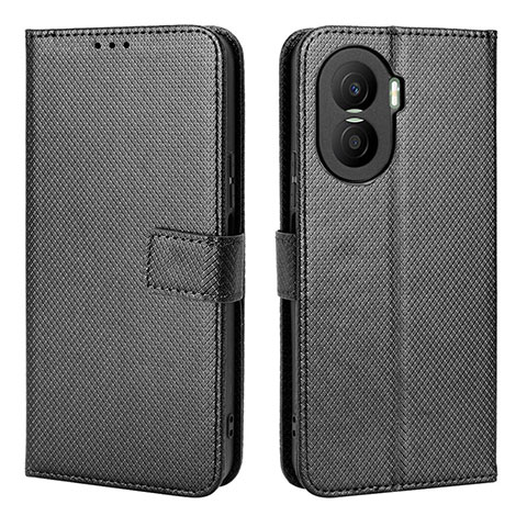 Funda de Cuero Cartera con Soporte Carcasa BY1 para Huawei Honor X40i 5G Negro