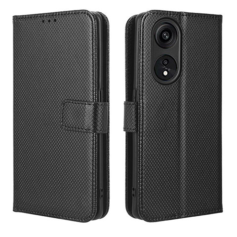 Funda de Cuero Cartera con Soporte Carcasa BY1 para Huawei Honor X5 Plus Negro