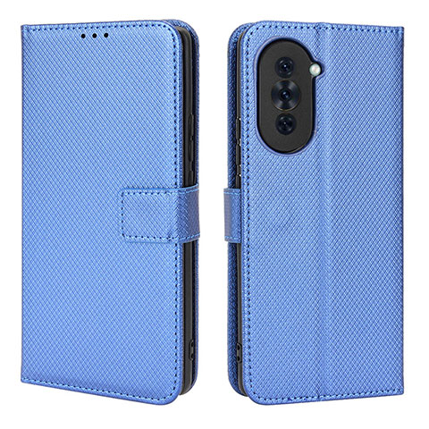 Funda de Cuero Cartera con Soporte Carcasa BY1 para Huawei Nova 10 Pro Azul