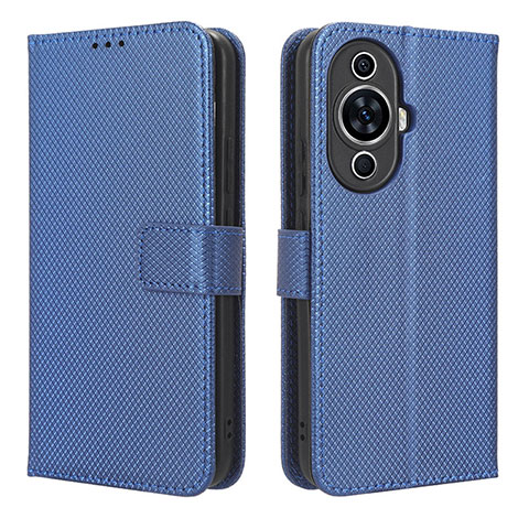 Funda de Cuero Cartera con Soporte Carcasa BY1 para Huawei Nova 11 Azul