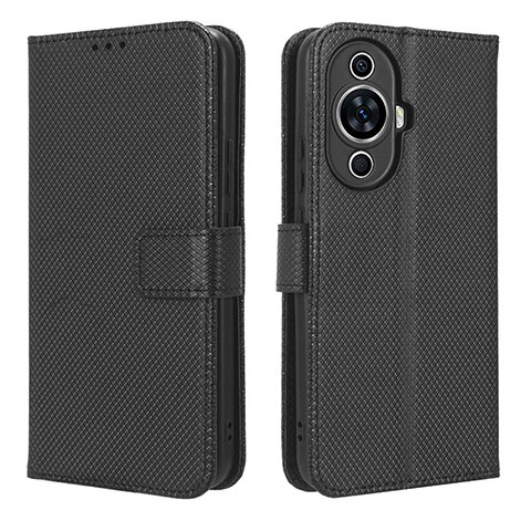 Funda de Cuero Cartera con Soporte Carcasa BY1 para Huawei Nova 11 Ultra Negro