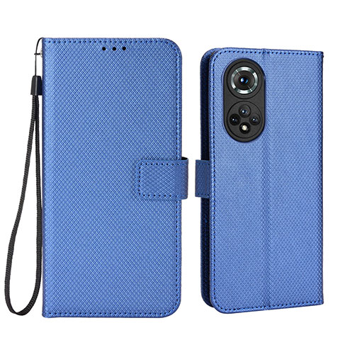 Funda de Cuero Cartera con Soporte Carcasa BY1 para Huawei Nova 9 Pro Azul