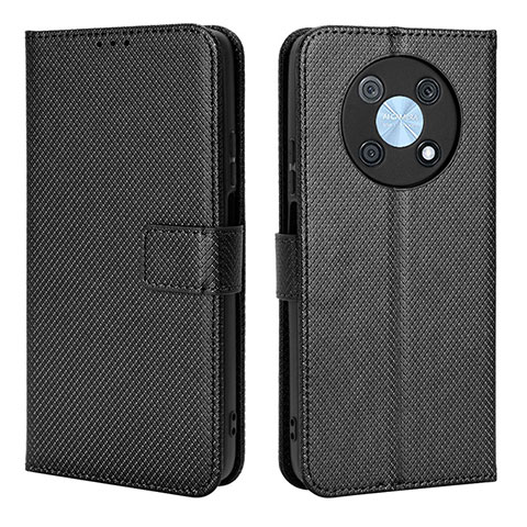 Funda de Cuero Cartera con Soporte Carcasa BY1 para Huawei Nova Y90 Negro