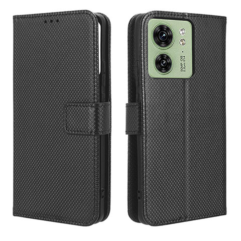 Funda de Cuero Cartera con Soporte Carcasa BY1 para Motorola Moto Edge (2023) 5G Negro