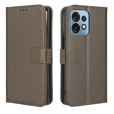 Funda de Cuero Cartera con Soporte Carcasa BY1 para Motorola Moto Edge 40 Pro 5G Marron