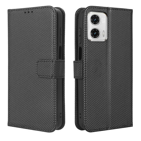 Funda de Cuero Cartera con Soporte Carcasa BY1 para Motorola Moto G 5G (2023) Negro