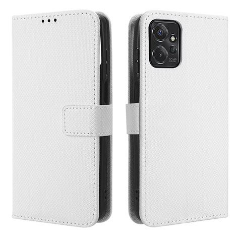 Funda de Cuero Cartera con Soporte Carcasa BY1 para Motorola Moto G Power 5G (2023) Blanco