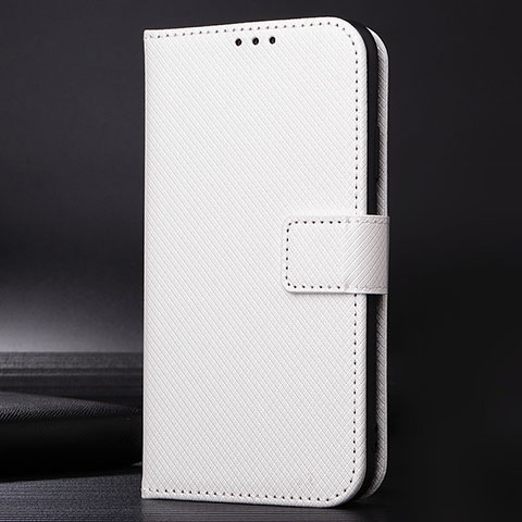 Funda de Cuero Cartera con Soporte Carcasa BY1 para Nokia C10 Blanco