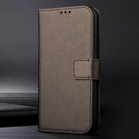 Funda de Cuero Cartera con Soporte Carcasa BY1 para Nokia C10 Marron