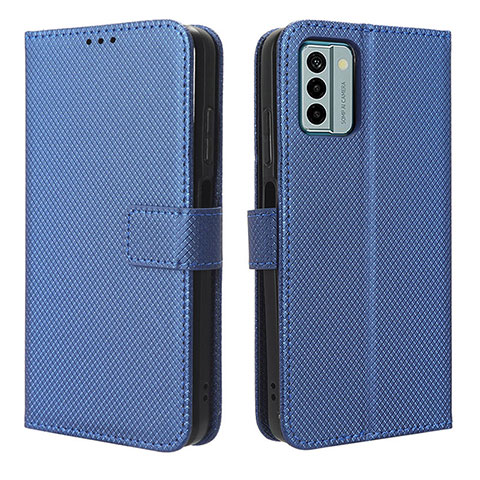 Funda de Cuero Cartera con Soporte Carcasa BY1 para Nokia G22 Azul