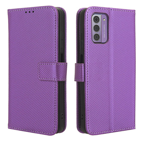 Funda de Cuero Cartera con Soporte Carcasa BY1 para Nokia G310 5G Morado