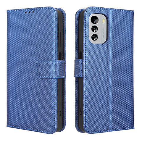 Funda de Cuero Cartera con Soporte Carcasa BY1 para Nokia G60 5G Azul