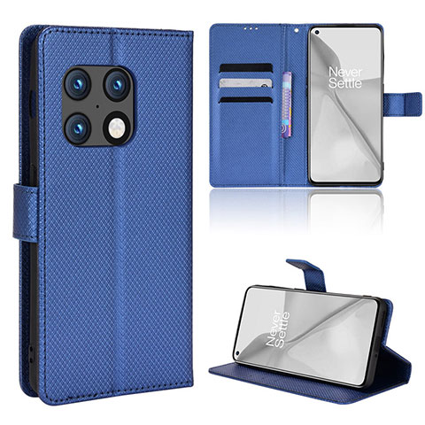 Funda de Cuero Cartera con Soporte Carcasa BY1 para OnePlus 10 Pro 5G Azul