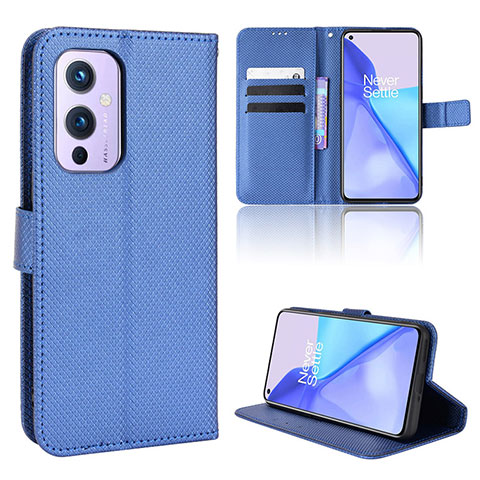 Funda de Cuero Cartera con Soporte Carcasa BY1 para OnePlus 9 5G Azul