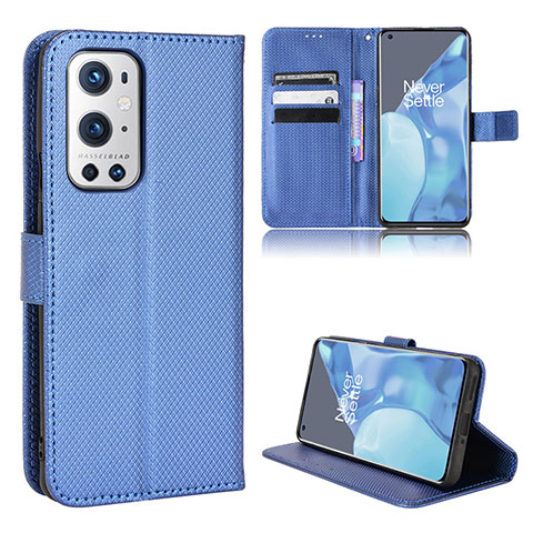 Funda de Cuero Cartera con Soporte Carcasa BY1 para OnePlus 9 Pro 5G Azul