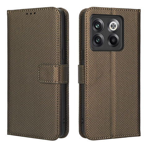 Funda de Cuero Cartera con Soporte Carcasa BY1 para OnePlus Ace Pro 5G Marron