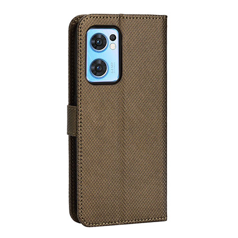 Funda de Cuero Cartera con Soporte Carcasa BY1 para OnePlus Nord CE 2 5G Marron