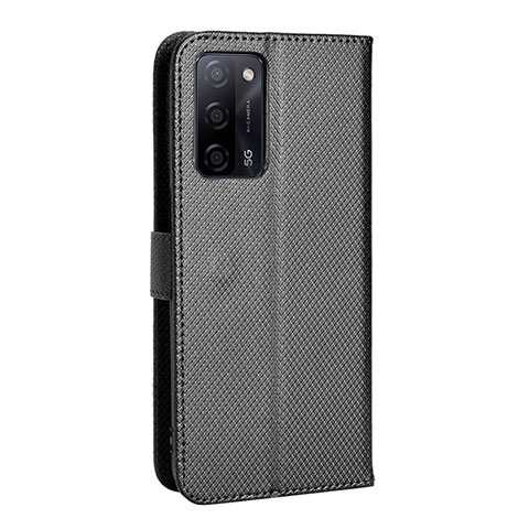 Funda de Cuero Cartera con Soporte Carcasa BY1 para Oppo A53s 5G Negro