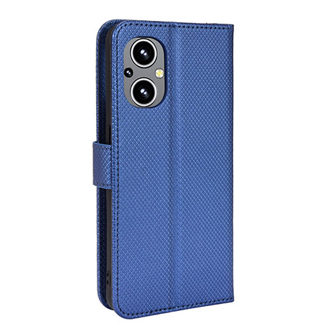 Funda de Cuero Cartera con Soporte Carcasa BY1 para Oppo F21s Pro 5G Azul