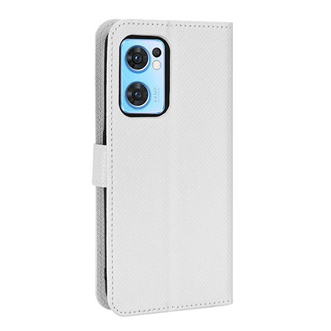 Funda de Cuero Cartera con Soporte Carcasa BY1 para Oppo Find X5 Lite 5G Blanco