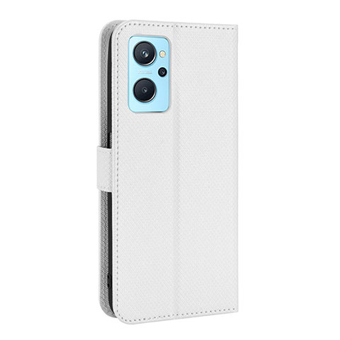 Funda de Cuero Cartera con Soporte Carcasa BY1 para Oppo K10 4G Blanco