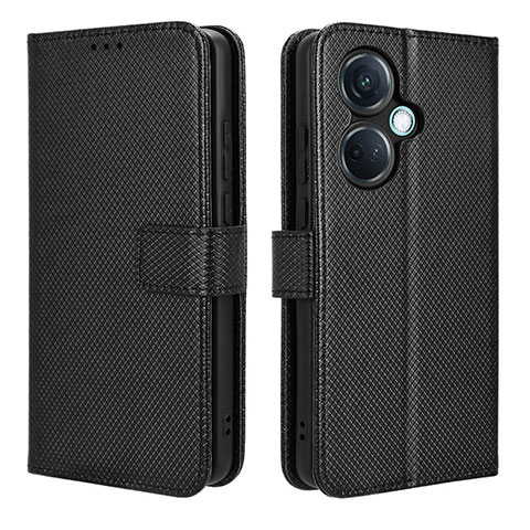 Funda de Cuero Cartera con Soporte Carcasa BY1 para Oppo K11 5G Negro