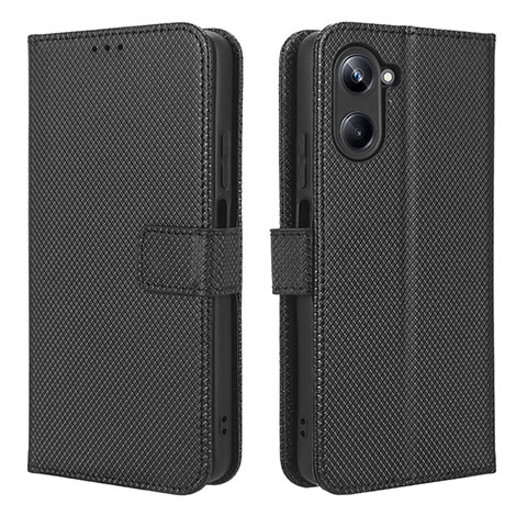 Funda de Cuero Cartera con Soporte Carcasa BY1 para Realme 10 Pro 5G Negro