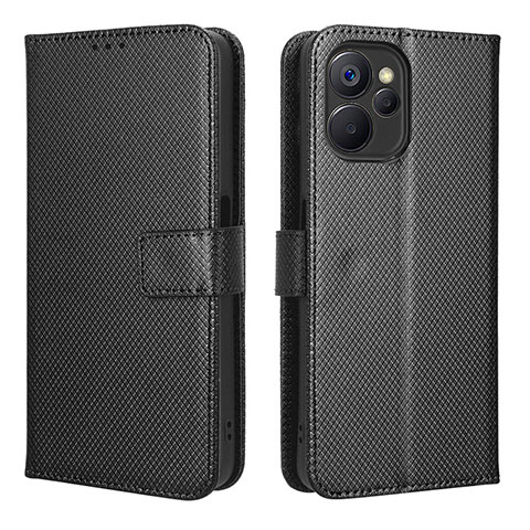 Funda de Cuero Cartera con Soporte Carcasa BY1 para Realme 10T 5G Negro